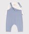 Baby-Set Latzhose und Body mit Kragen aus einfarbiger Baumwolle POLAIRE