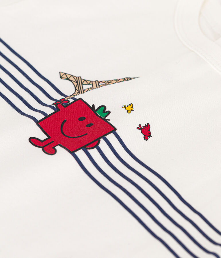 T-Shirt Mr. Men und Little Miss aus Baumwolle f&uuml;r Babys weiss