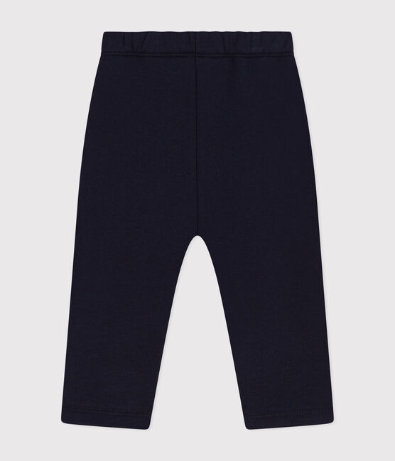 Baby-Hose aus Molton blau SMOKING