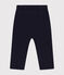 Baby-Hose aus Molton blau SMOKING
