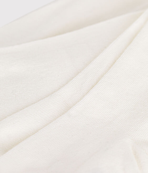 Kinder-Strumpfhose aus einfarbiger Baumwolle weiss