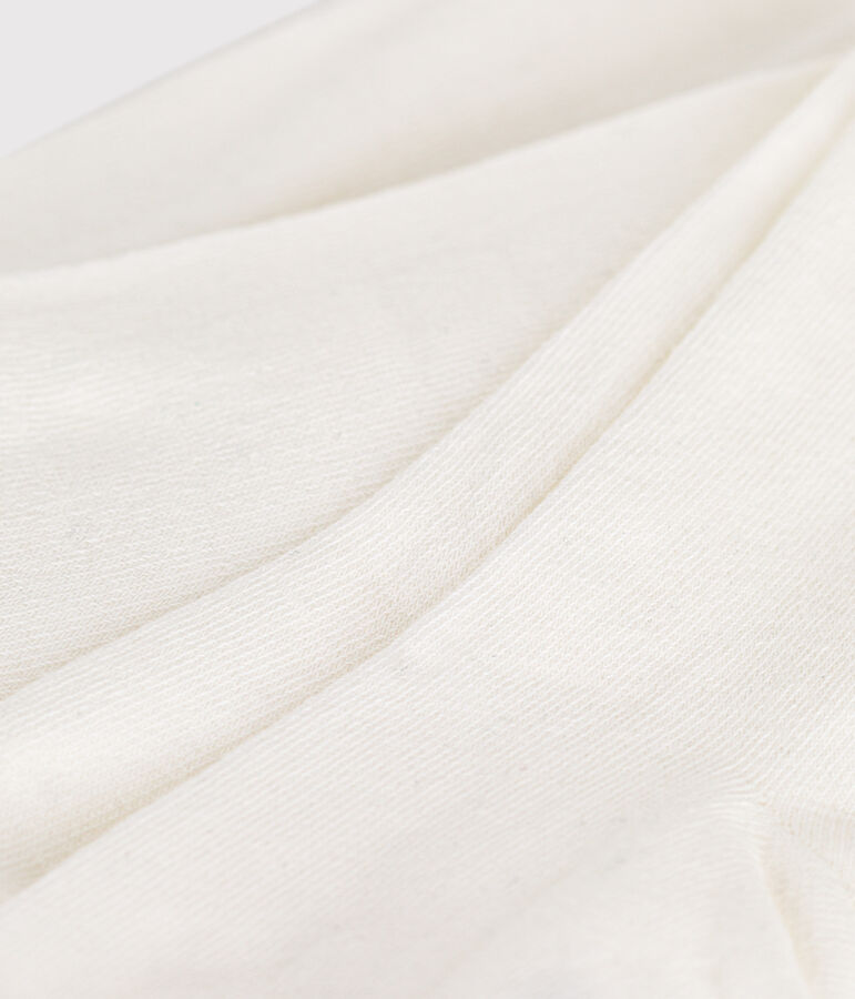 Kinder-Strumpfhose aus einfarbiger Baumwolle weiss