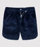 Kinder-Shorts aus Samt für Mädchen blau SMOKING