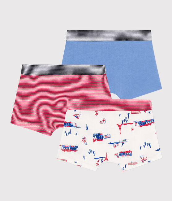 3er-Set Boxershorts aus Baumwolle mit Paris-Print für Jungen variante 1
