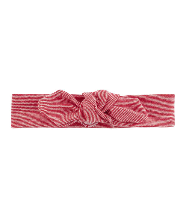 Haarband f&uuml;r M&auml;dchen weiss/rot