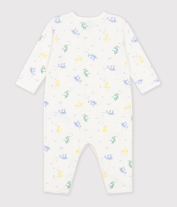 Pyjama b&eacute;b&eacute; en coton sans pieds imprim&eacute; dragons weiss/vielfarbig