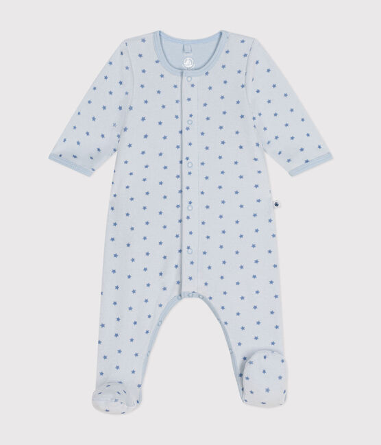 Bodyjama aus Nicki mit kleinen Sternchen für Babys blau GOMME/ BEACH