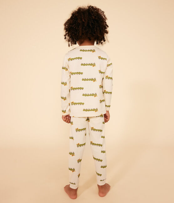 Kinderpyjama aus Baumwolle mit Tier-Printmotiv weiss AVALANCHE/ MULTICO