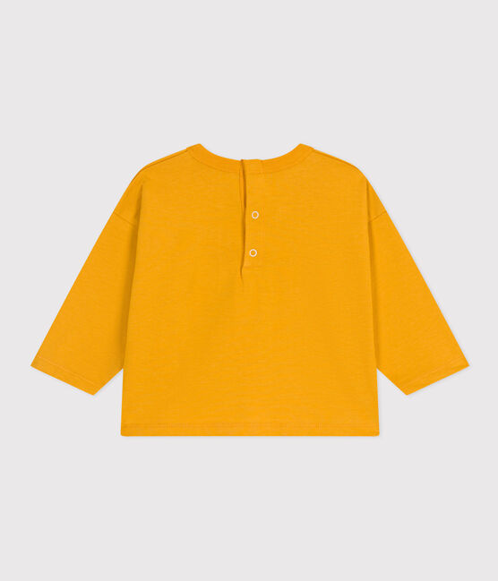 Langärmeliges Baby-T-Shirt aus Jersey gelb BOUDOR