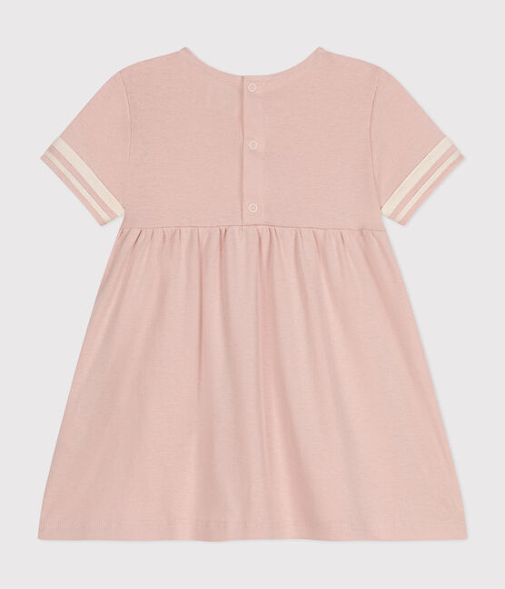 Kurzärmeliges Baby-Kleid im Matrosenstil aus Bio-Baumwolle rosa SALINE