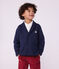 Kinder-Cardigan aus einfarbiger Baumwolle blau SMOKING