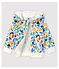 Baby-Cardigan aus Molton. weiss MARSHMALLOW/weiss MULTICO