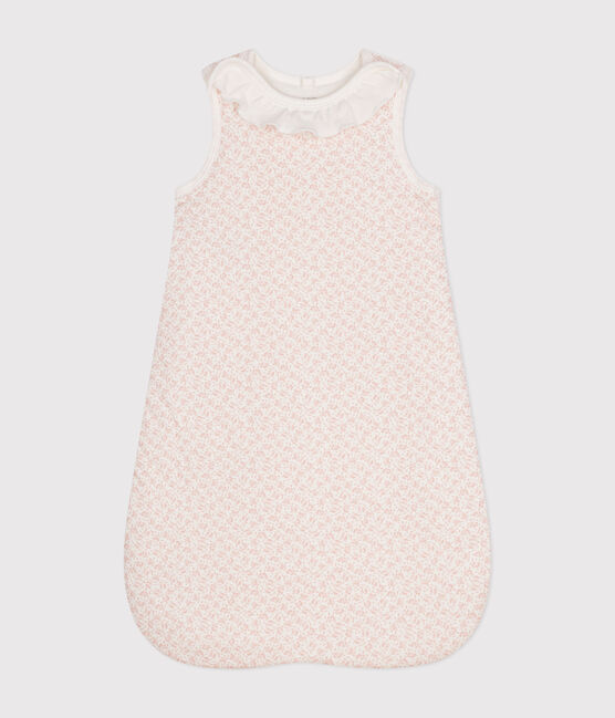 Geblümter Babyschlafsack TOG 2 aus Baumwolle MARSHMALLOW/ PANTY