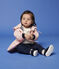 Klassissche Petit Bateau-Baby-Regenjacke für Mädchen rosa MINOIS