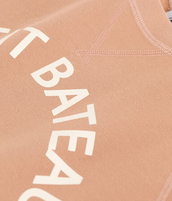 Sweatshirt aus Baumwolle für Damen beige VINTAGE