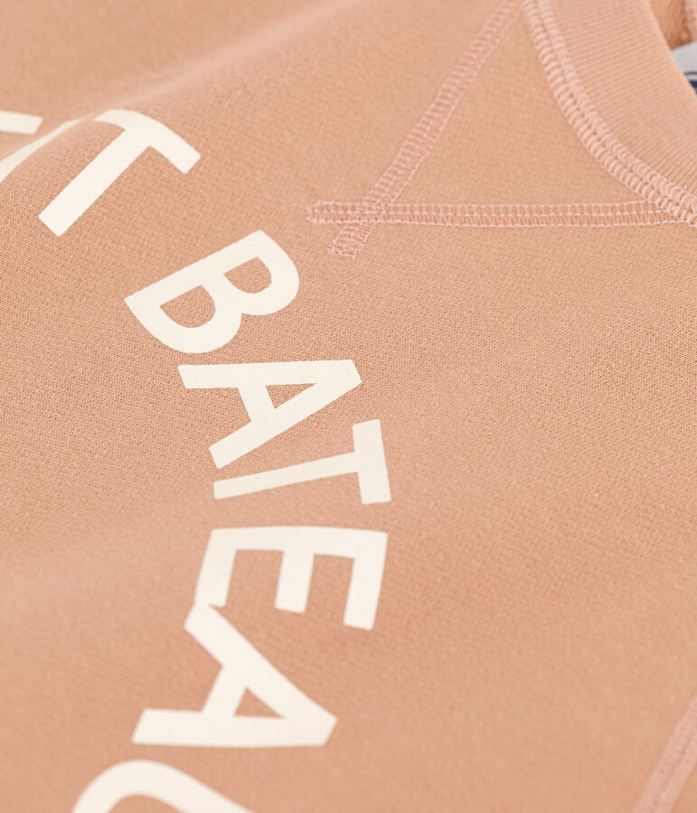 Sweatshirt aus Baumwolle f&uuml;r Damen beige