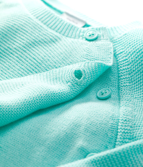 Baby-Cardigan aus Bio-Baumwollstrick in Blau blau VERGLAS