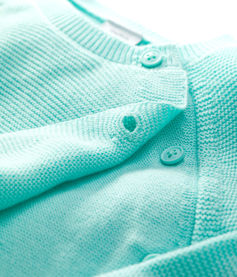 Baby-Cardigan aus Bio-Baumwollstrick in Blau blau VERGLAS