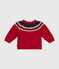 Baby-Strickpullover mit Wollanteil rot STOP/ MULTICO