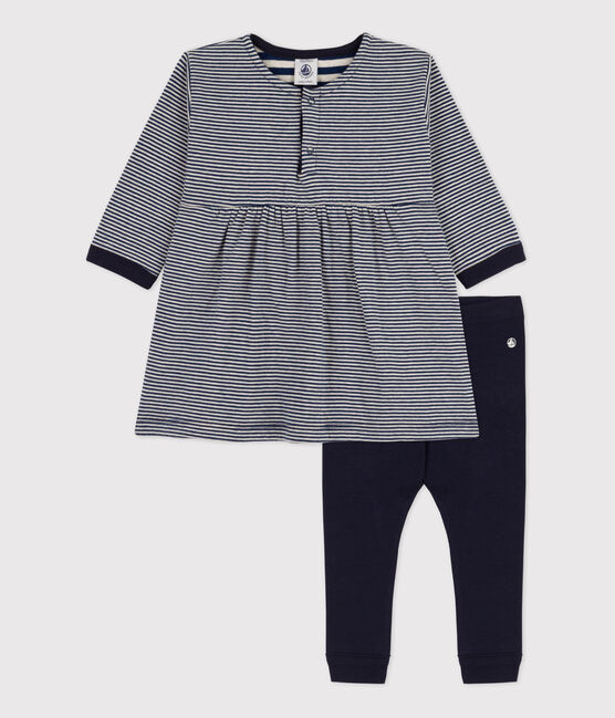 Geschenkset für das Baby: Kleid und Leggings variante 1