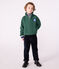 Kinder-Sweatshirt mit Reiverschluss-Kragen aus einfarbiger Baumwolle WILLOW