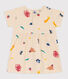 Kurzärmeliges Baby-Kleid aus bedrucktem Jersey