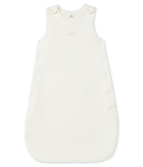 Wattierter Unisex Baby Schlafsack weiss MARSHMALLOW