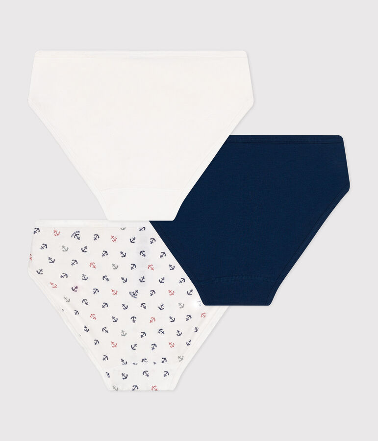 3er-Set Slips aus Baumwolle f&uuml;r Damen vielfarbig