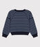 Kinder-Sweatshirt aus Baumwolle für Mädchen/Jungen blau SMOKING/ SKY CHINE