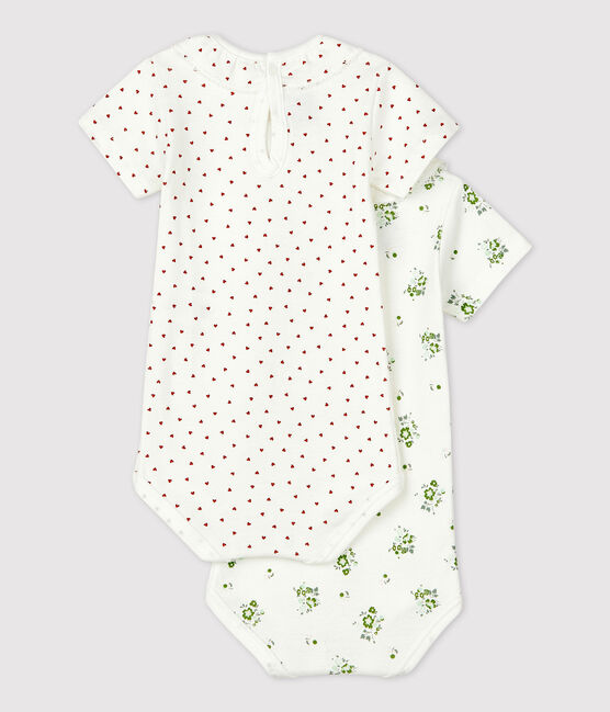 2er-Set Baby-Bodies aus Baumwolle mit Rüschenkragen variante 1
