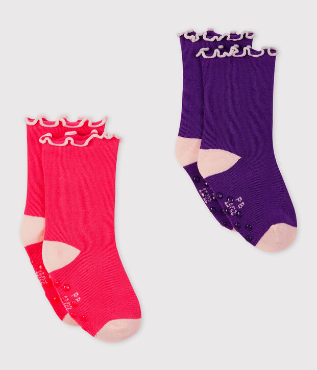 2er-Set Babysocken f&uuml;r M&auml;dchen vielfarbig