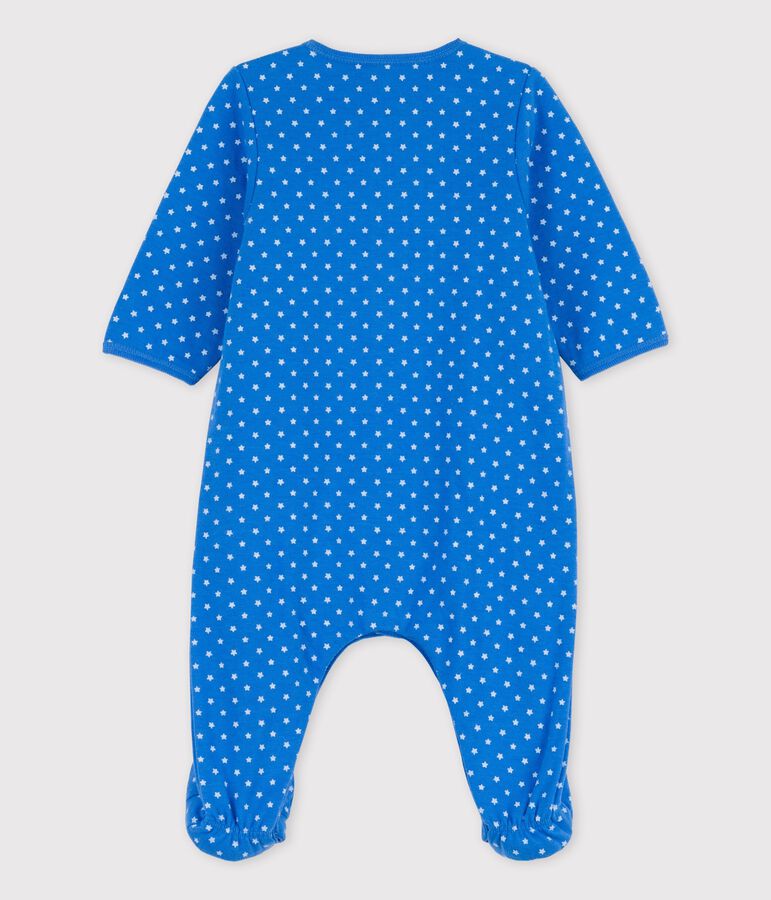 Baby-Bodyjama aus Bio-Baumwolle blau BRASIER/grau MARSHMALLOW