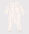 Baby-Bodyjama aus Doppeljersey mit Blumen weiss MARSHMALLOW/weiss MULTICO