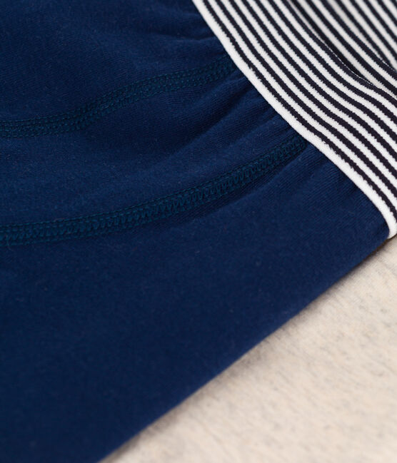 2er-Set einfarbige Boxershorts aus Baumwolle und Elastan für Jungen variante 1