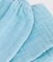 Baby-Hose aus einfarbigem Musselin-Stoff blau AQUATIC