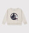 Kinder-Sweatshirt aus Molton grau BELUGA CHINE