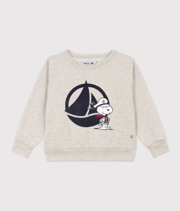 Kinder-Sweatshirt aus Molton BELUGA CHINE