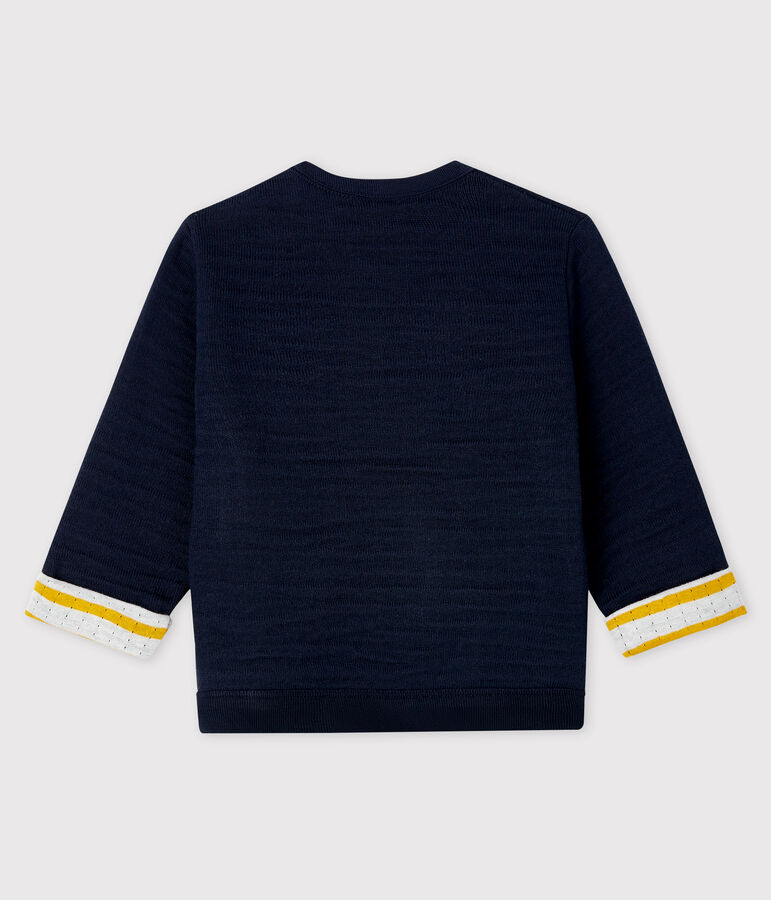 Baby-Sweatshirt aus Doppeljersey f&uuml;r Jungen blau SMOKING