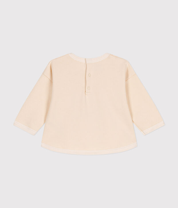 Baby-Sweatshirt aus Molton naturfarben