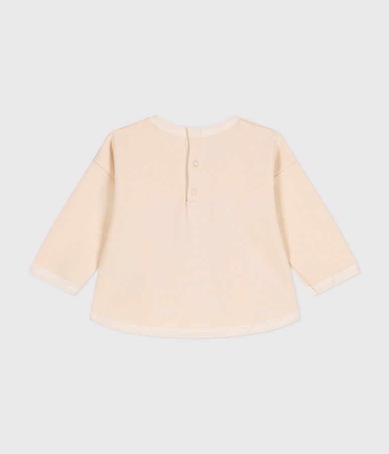 Baby-Sweatshirt aus Molton naturfarben AVALANCHE