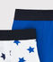 Jungen-Boxershorts im 2er-Set weiss LOT