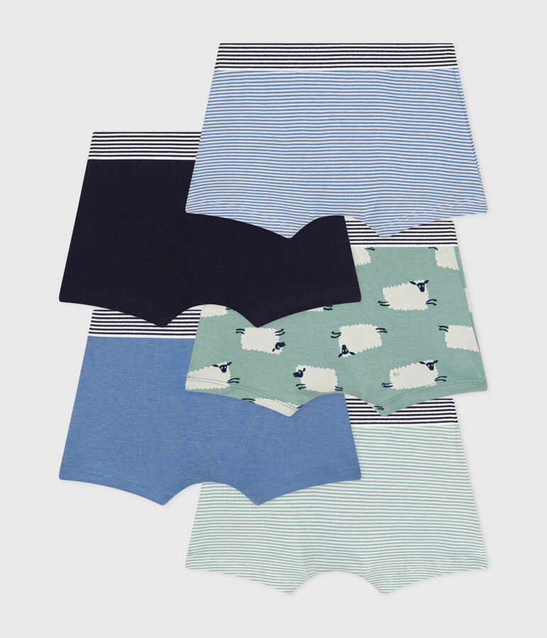 5er-Set Kinder-Boxershorts aus Baumwolle mit Schafmotiv variante 1