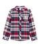Kariertes Jungen Hemd aus Twill blau SMOKING/rot TERKUIT/ OGRE