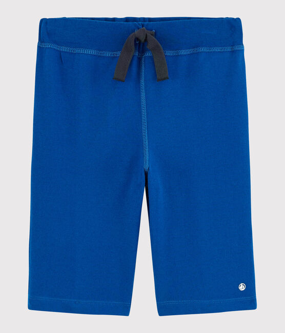 Kinder-Bermuda aus Jersey für Jungen blau SURF