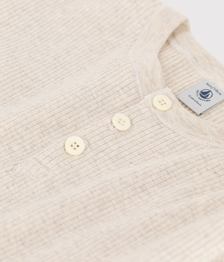 Kinder-T-Shirt aus Baumwolle f&uuml;r Jungen beige