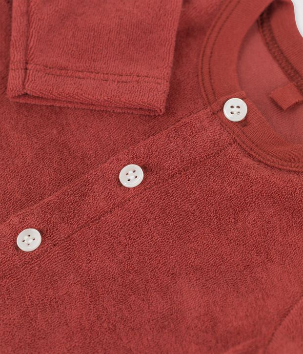 Baby-Cardigan aus Frottee braun