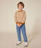 Kinder-Pullover aus Wolle und Baumwolle für Jungen weiss AVALANCHE/ ECUREUIL