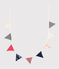 Bunte Girlande aus Baumwolle weiss MARSHMALLOW/weiss MULTICO
