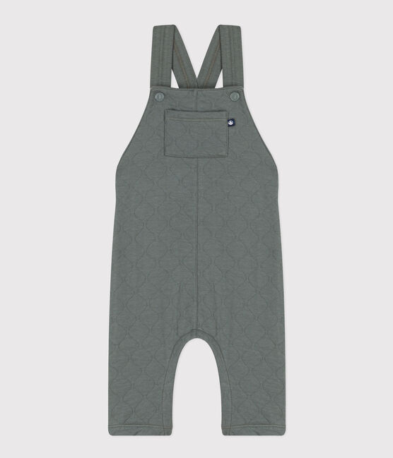 Lange Baby-Latzhose aus gestepptem Doppeljersey grün THUYA