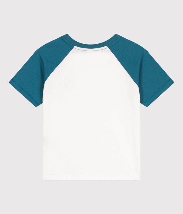 Kurz&auml;rmeliges Kinder-T-Shirt aus bedruckter Baumwolle gr&uuml;n/gr&uuml;n